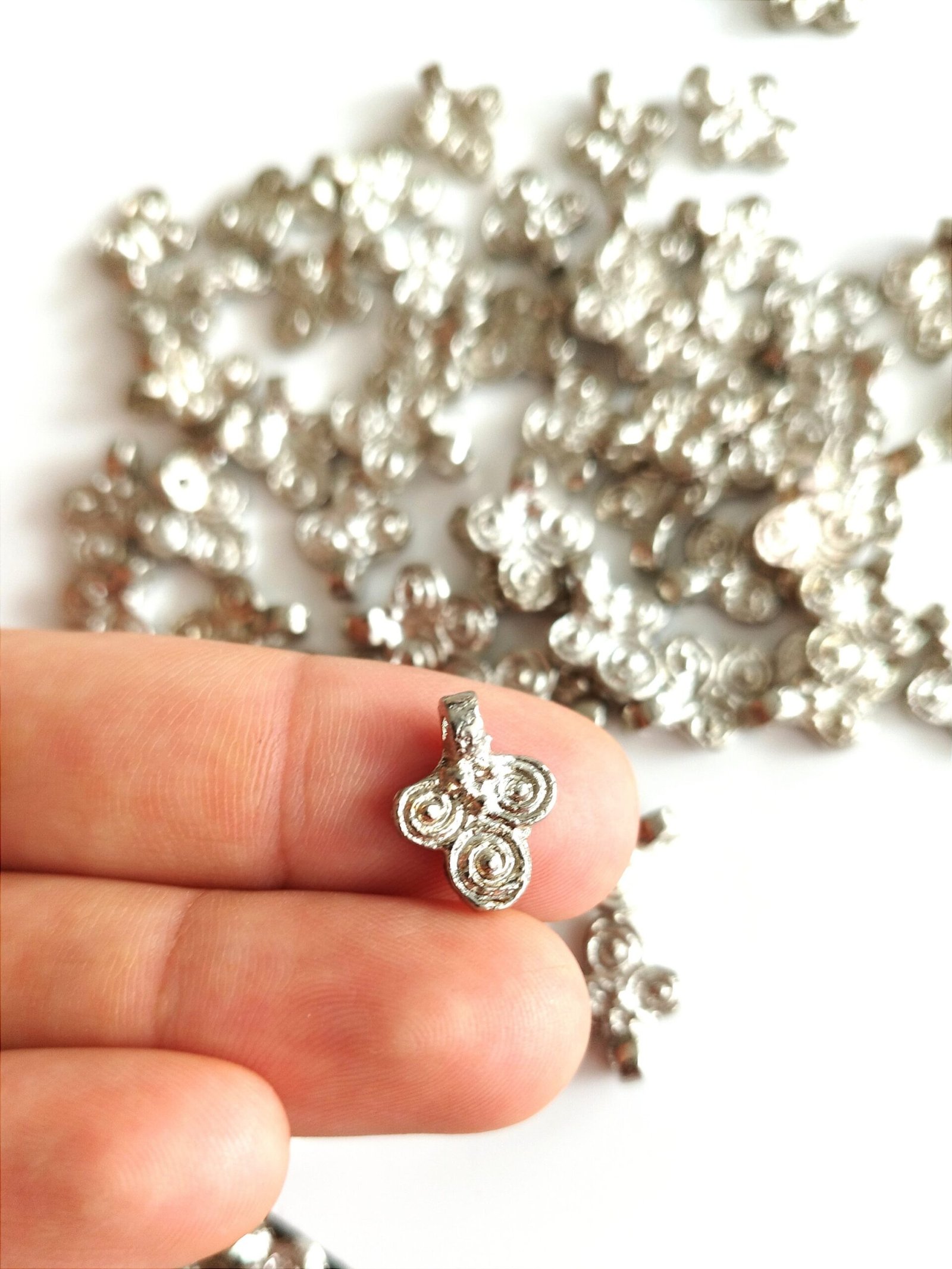 Brass Silver Filled Charms - Image 2