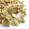 Spiral Brass Charms