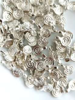 Spiral Silverfilled Charms 14mm