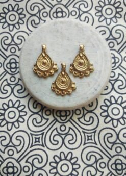 Raw brass charms – Design No. 9- shop now