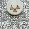 Triangle Brass Charms Pendants. Macrame charms