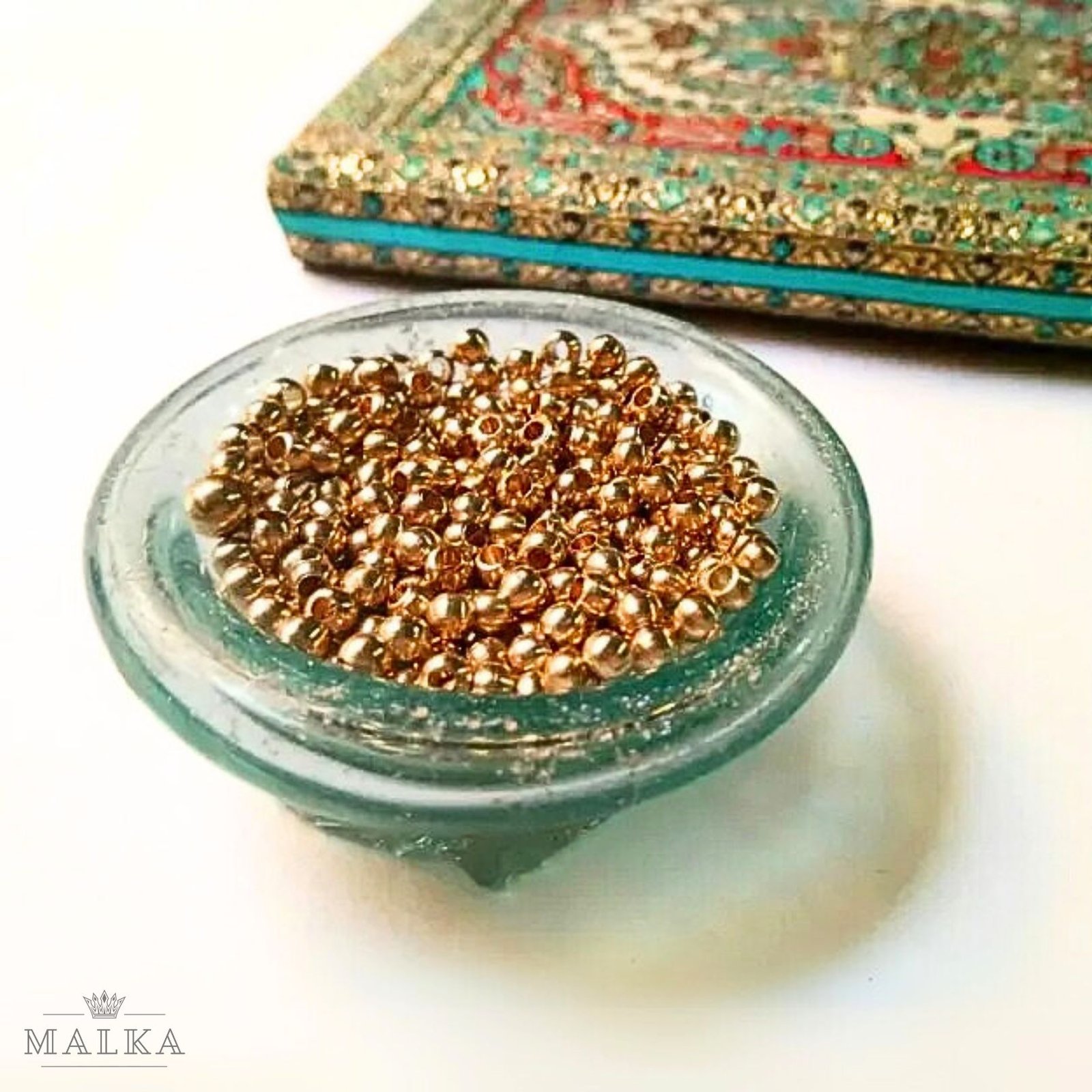 2.5mm Brass Round Beads - Image 4