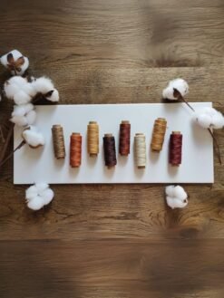 1mm Waxed Thread – 8 earthy shades for crafting, leatherwork, and DIY projects