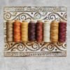 i macrame thread waxed in earth tone colors for micro macramé projects