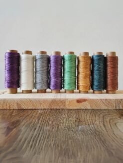 Waxed polyester string – flat 1mm thread set for DIY and creative crafts