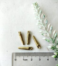 Brass stick charms – for DIY jewelry and micro macrame