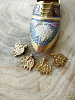 Elephant charms wholesale – Stylish brass charms for macrame.