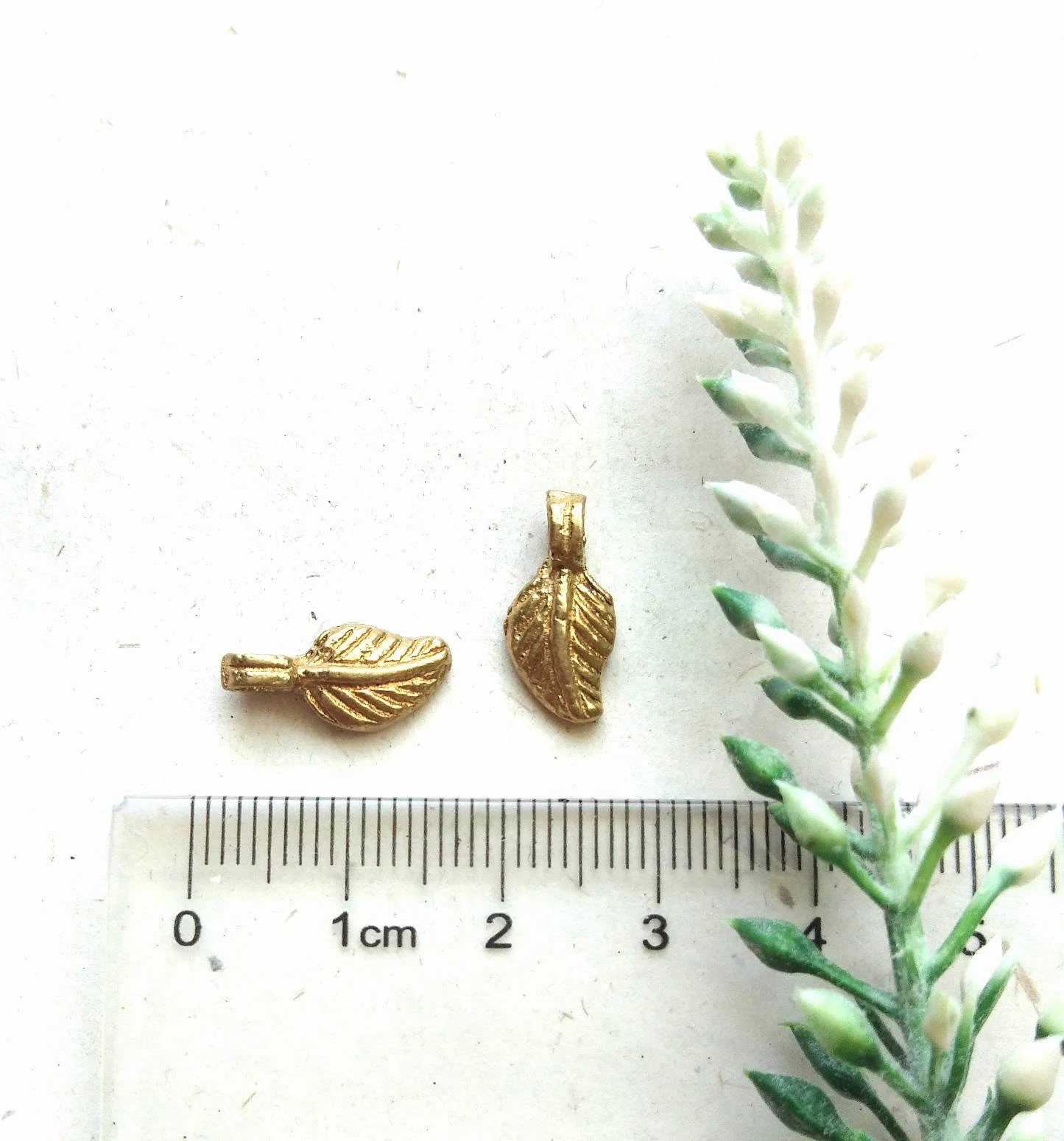 Brass Leaf Charms for Nature-Inspired Jewelry