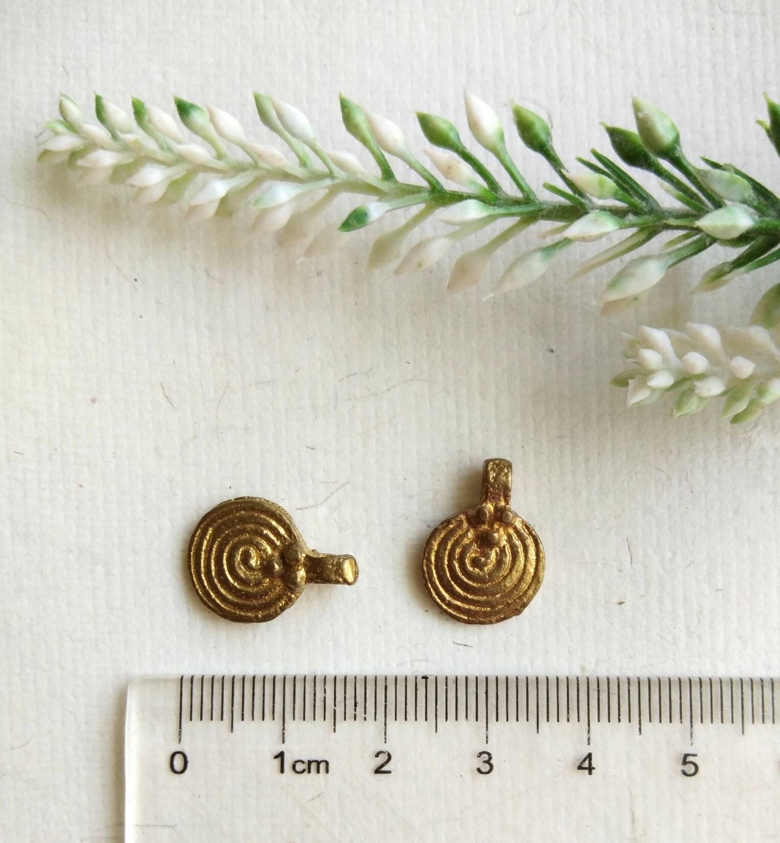 Brass Charms for Jewelry Making and micro macrame