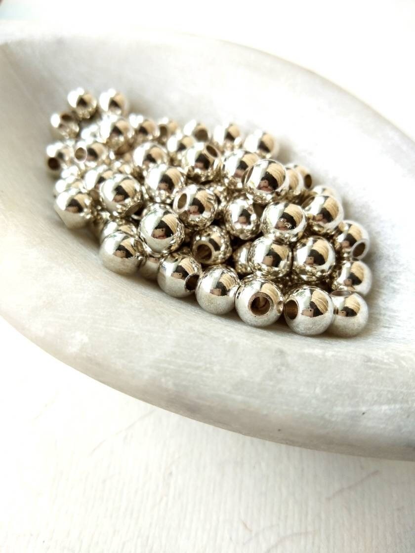 6mm Silver Filled Round Beads - Image 4