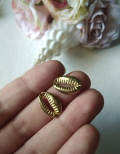 Shell brass charms
