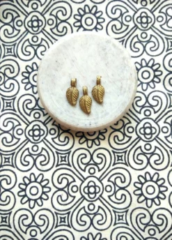 Brass Leaf Charms for Necklaces and Bracelets