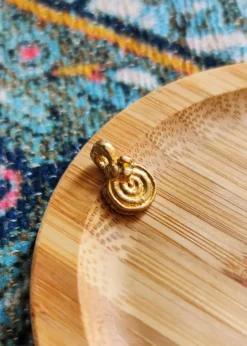 Spiral Brass Charms 14mm for DIY Jewelry Creations