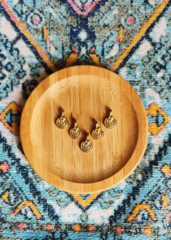 High-Quality Spiral Brass Charms 14mm for Crafting Jewelry