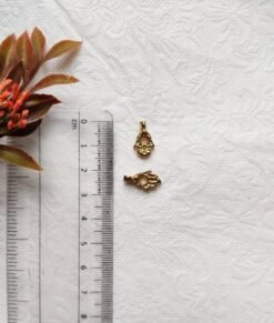 Alternative view of Mini Hamsa Brass Charms