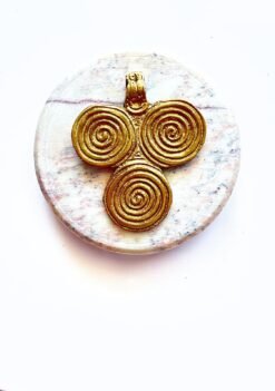 Alternative view of Big Ethnic Brass Pendant