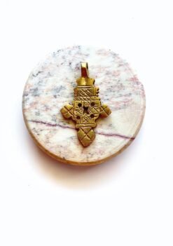 Alternative view of Vintage Brass Cross Amulet