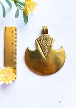 Big Ethnic Brass Pendant