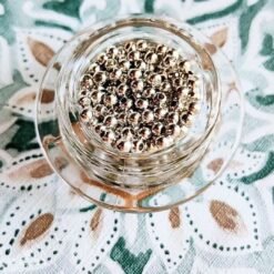 Alternative view of 3mm Silver-Filled Round Beads