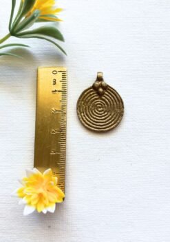 Alternative view of Spiral Brass Charms