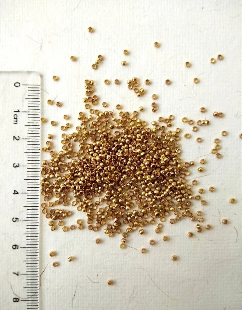 1mm Brass Stopper Beads - Image 5
