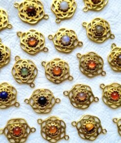 Mix stones Circle of Life Charms