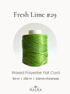 Alternative view of Fresh Lime Macrame Cord- 0.8mm