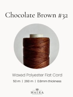 Alternative view of Chocolate Brown Macrame Cord- 0.8mm