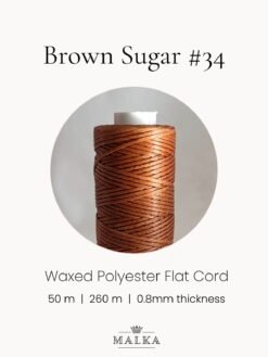Alternative view of Brown Sugar Micro Macrame Cord- 0.8mm