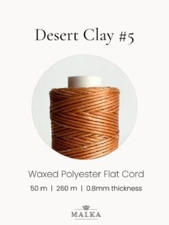 Alternative view of Desert Clay Micro Macrame Cord- 0.8mm