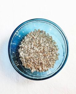 Alternative view of 4MM Silver-Plated Flat Brass Spacer Beads