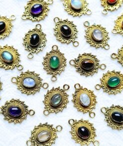 Mix Stones Boho Mandala Charms