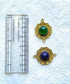 Alternative view of Mix Stones Flower Mandala Charms