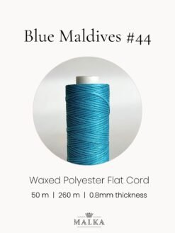 Alternative view of Blue Maldives Micro Macrame Cord- 0.8mm