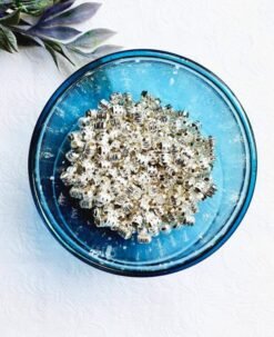 Alternative view of 6MM Silver-filled brass pipe beads