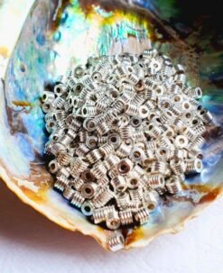 Alternative view of 4.5MM Silver-filled brass Pipe Beads