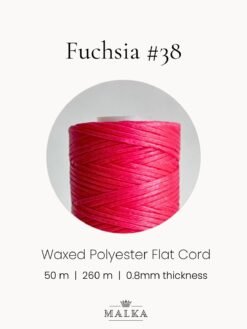 Alternative view of Fuchsia Micro Macrame Cord- 0.8mm