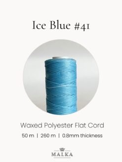 Alternative view of Ice Blue Micro Macrame Cord- 0.8mm