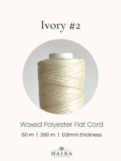 Alternative view of Ivory Micro Macrame Cord- 0.8mm