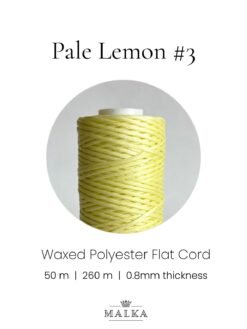 Alternative view of Pale Lemon Micro Macrame Cord- 0.8mm