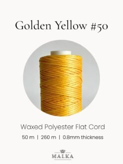 Alternative view of Golden Yellow Micro Macrame Cord- 0.8mm