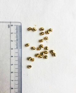 Alternative view of 4.5MM Geometric Brass Beads