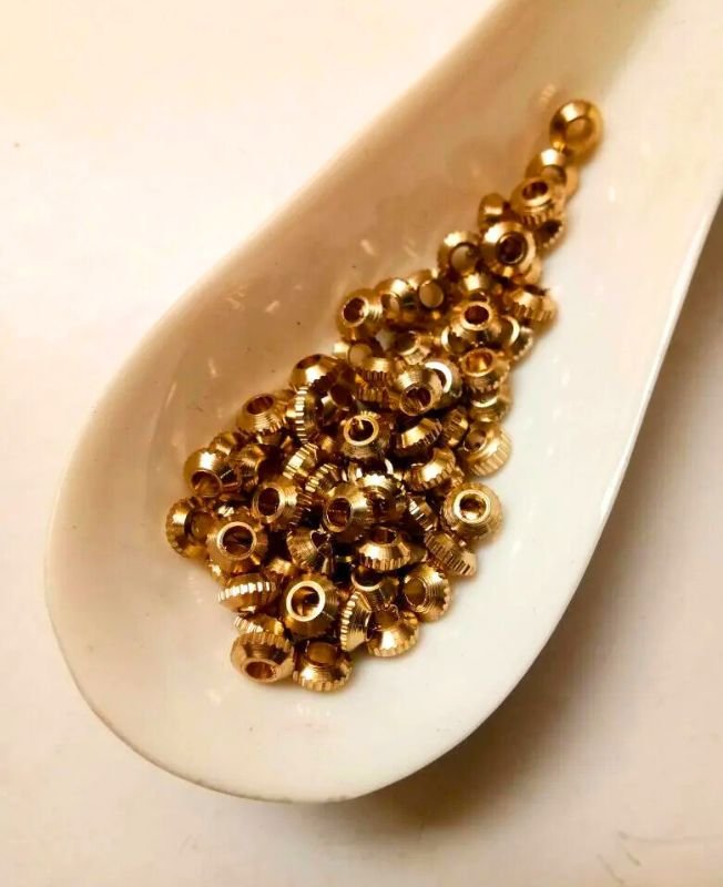 3MM Brass Donuts Beads - Image 4