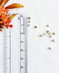 Alternative view of Cube Silver Filled Brass Beads