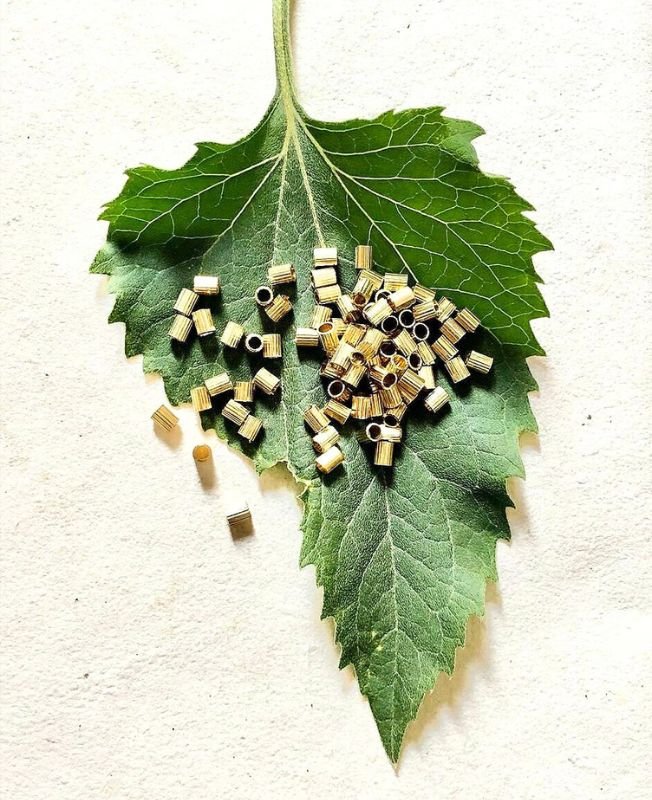 4MM Brass Pipe Geometric Beads - Image 4