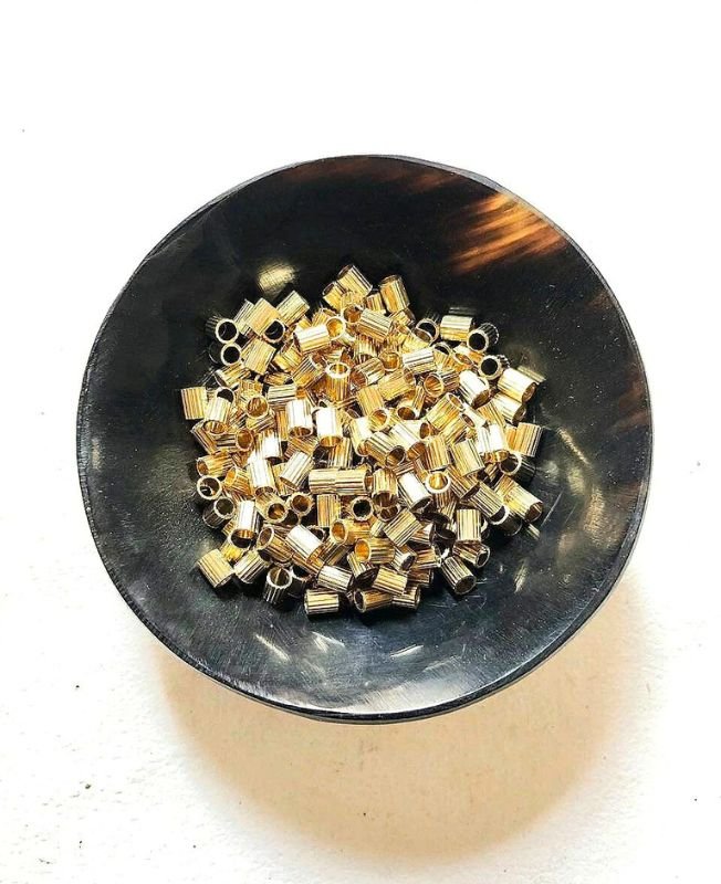 4MM Brass Pipe Geometric Beads - Image 2