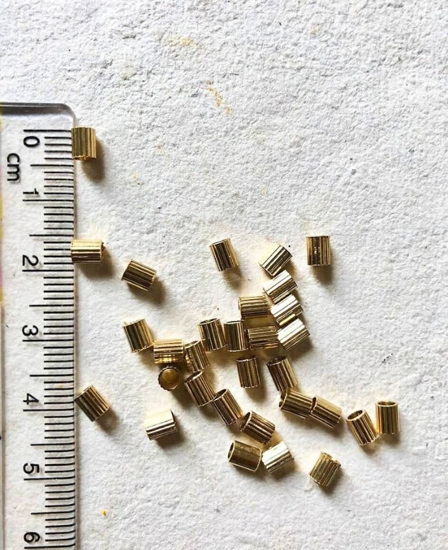 4MM Brass Pipe Geometric Beads - Image 5