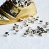 Cube Silver Filled Brass Beads