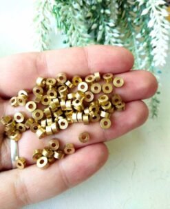 Alternative view of 3MM Unique Brass Donut Beads