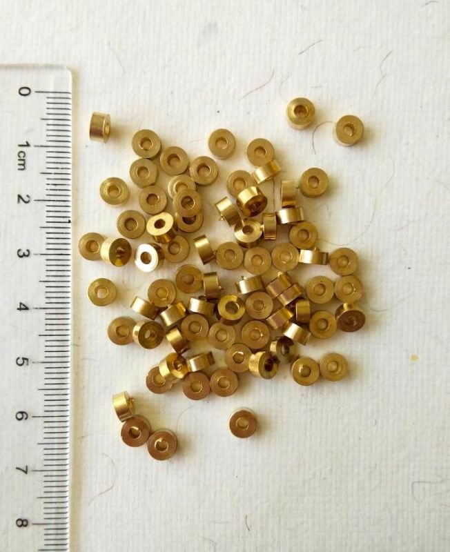 3MM Unique Brass Donut Beads - Image 3